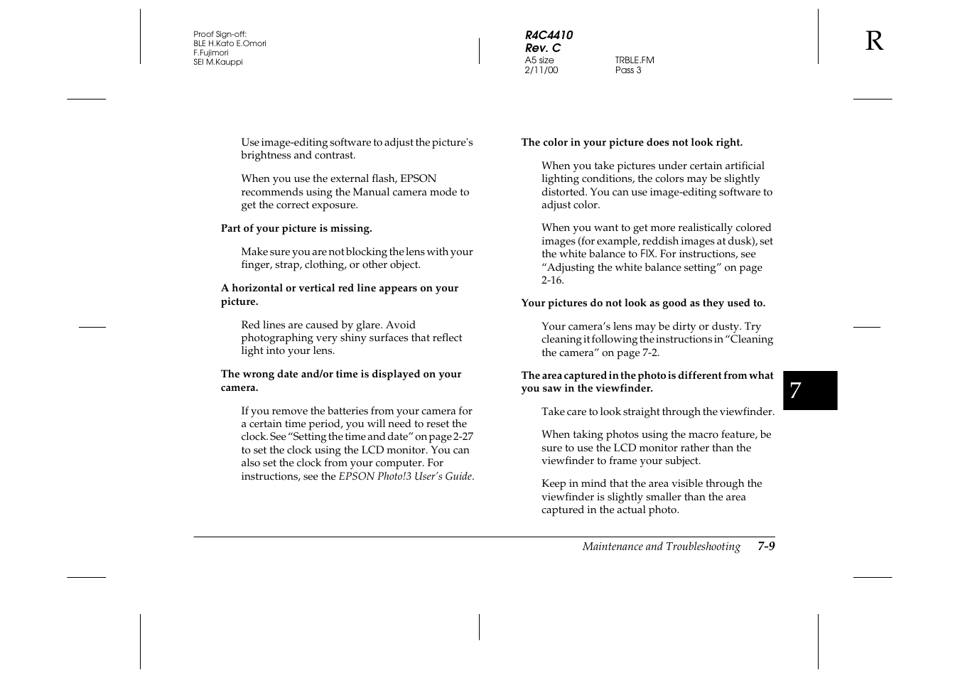 Epson PhotoPC 850Z User Manual | Page 113 / 142