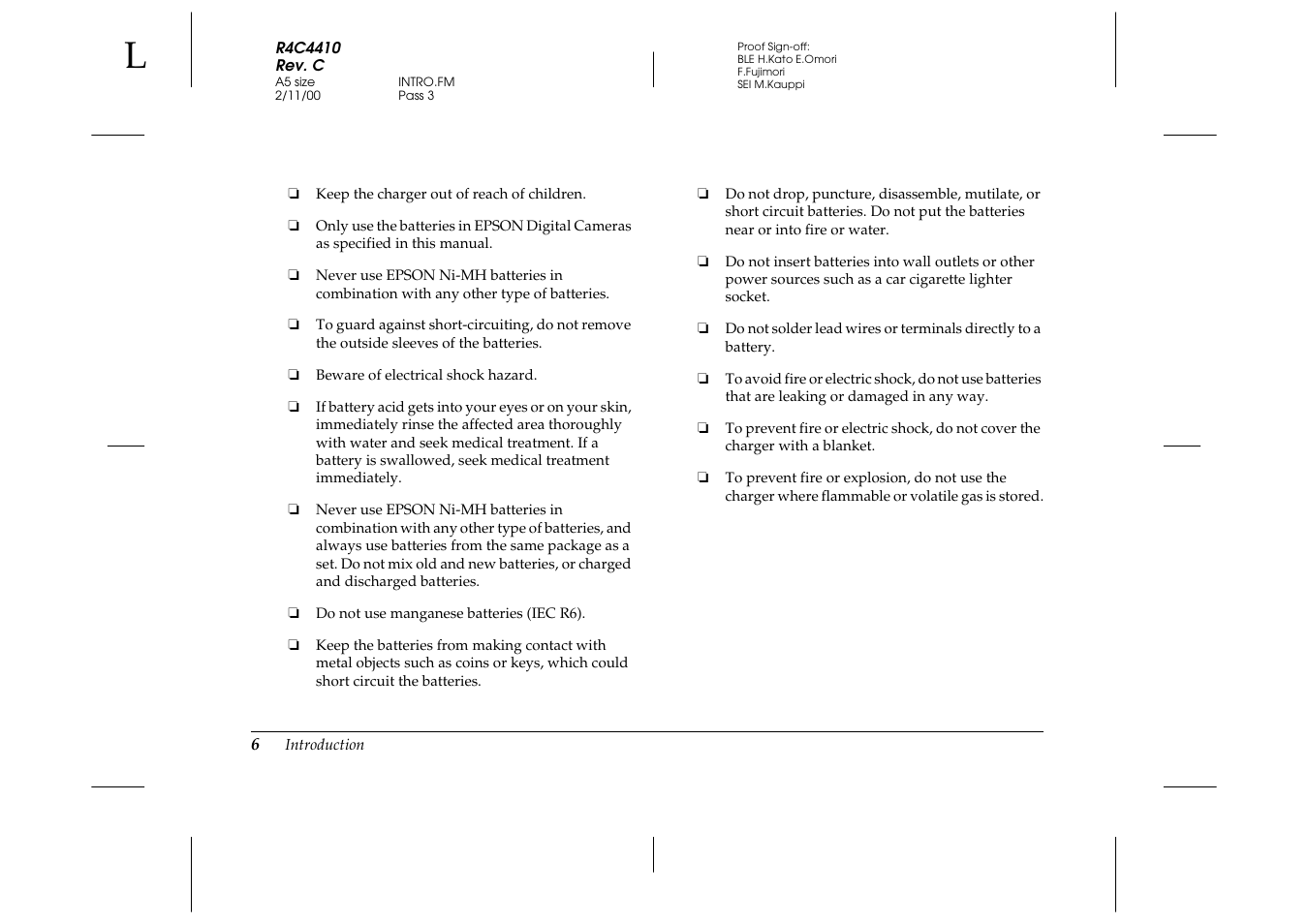 Epson PhotoPC 850Z User Manual | Page 14 / 142