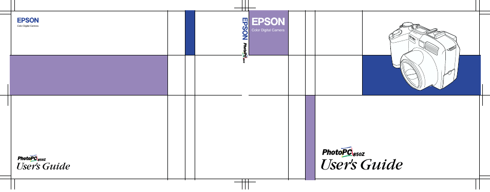 Back cover, User's guide, Use r's g u id e | Epson PhotoPC 850Z User Manual | Page 142 / 142