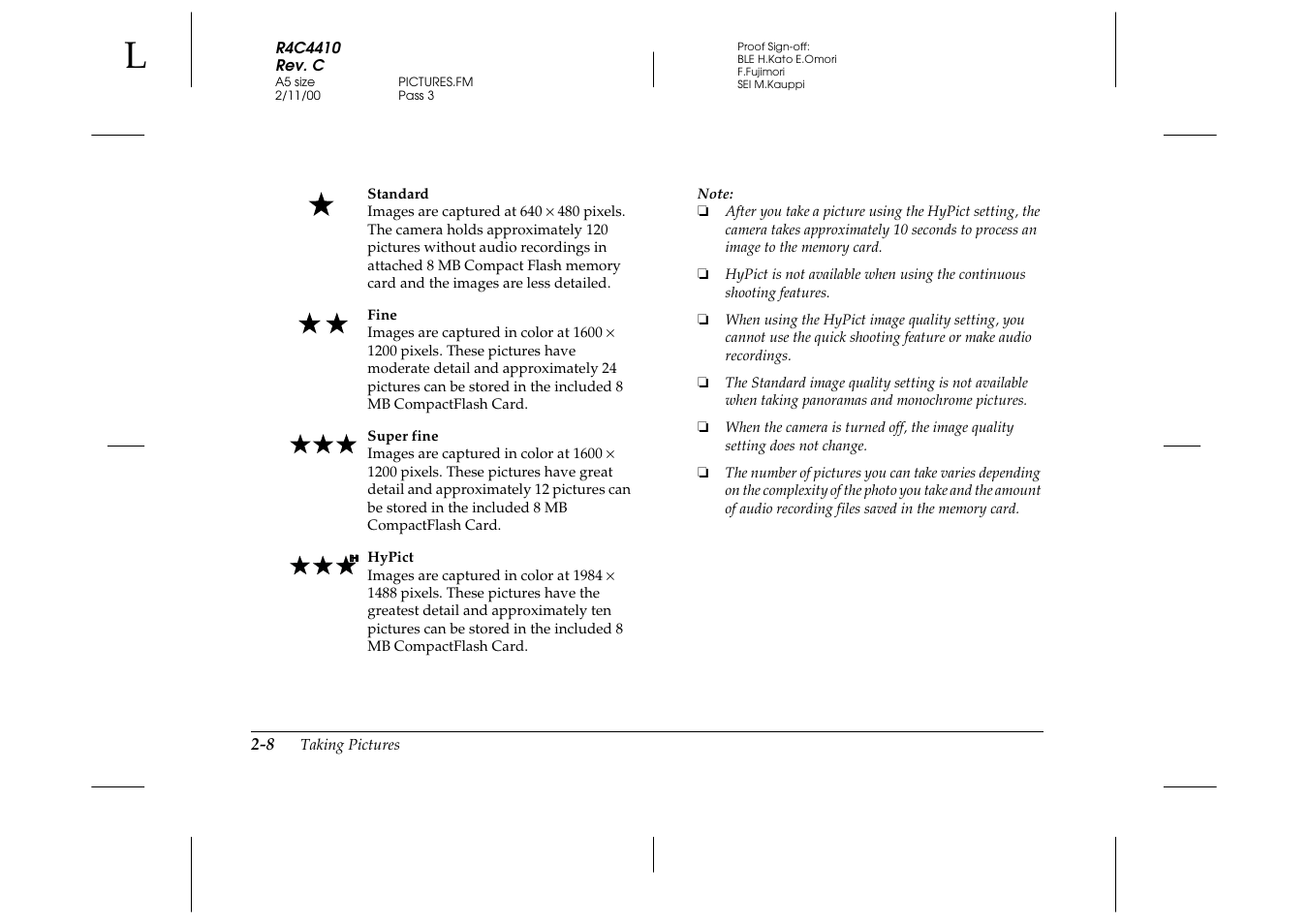 Epson PhotoPC 850Z User Manual | Page 36 / 142