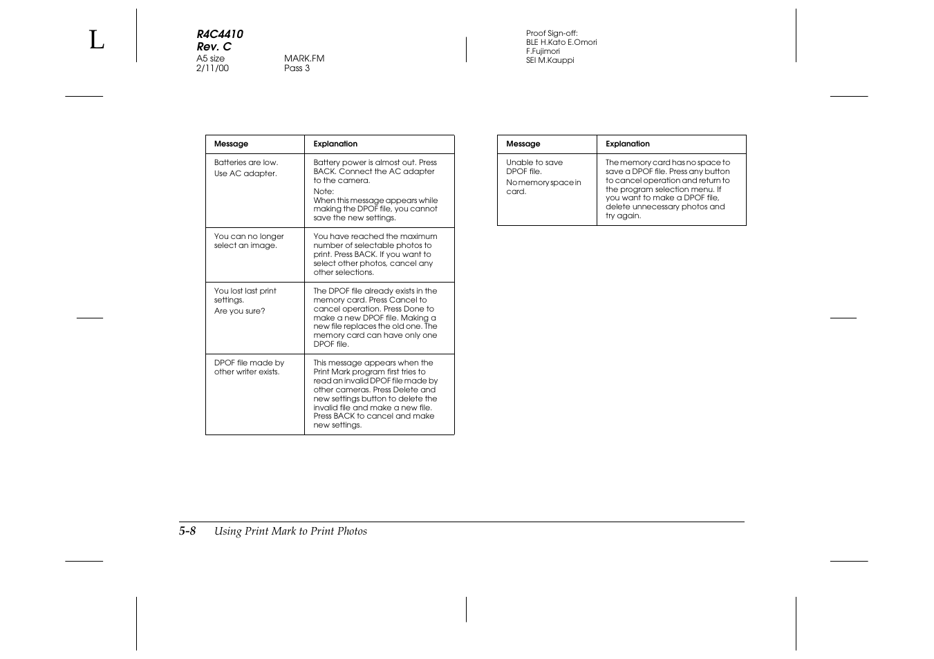 Epson PhotoPC 850Z User Manual | Page 96 / 142