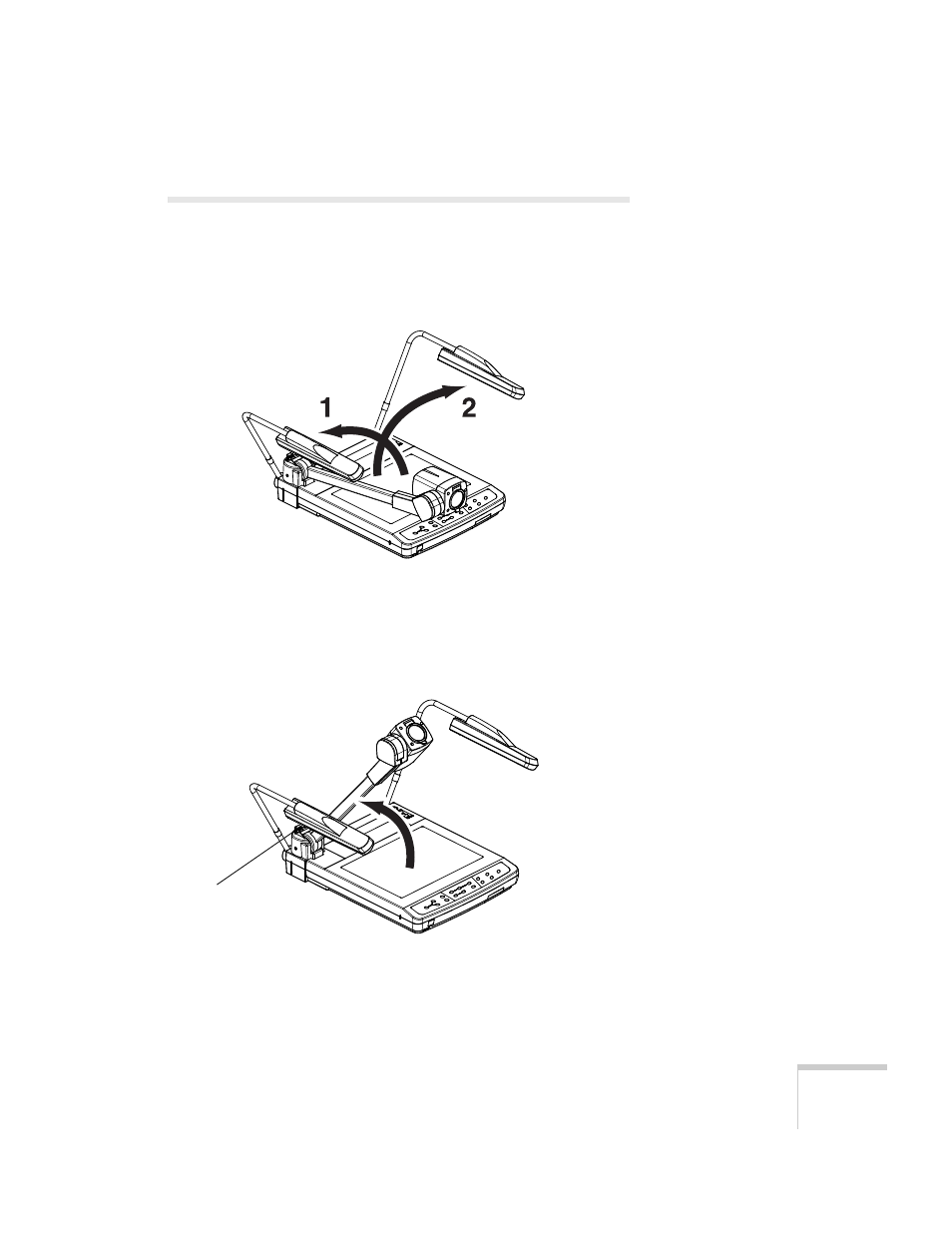 Unfolding the document camera | Epson BALUNS FG01281 User Manual | Page 15 / 66