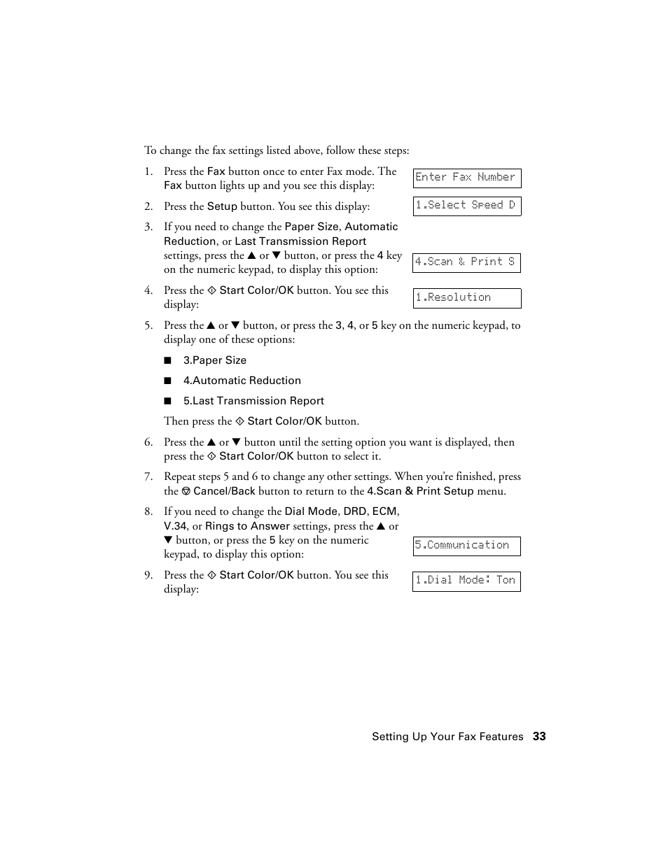Epson CX7000F User Manual | Page 33 / 72