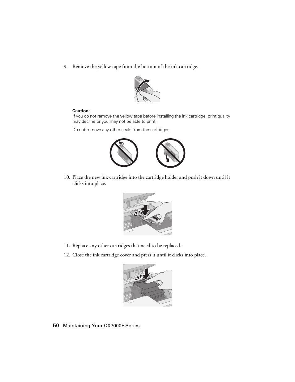Epson CX7000F User Manual | Page 50 / 72