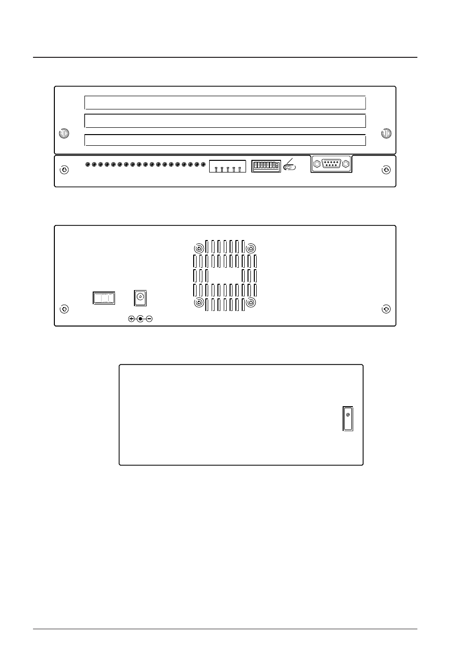 4 specifications of operation panels, Front view) (rear view) (side view) (rear) (front), Epson | Epson MF1436-02 User Manual | Page 10 / 35