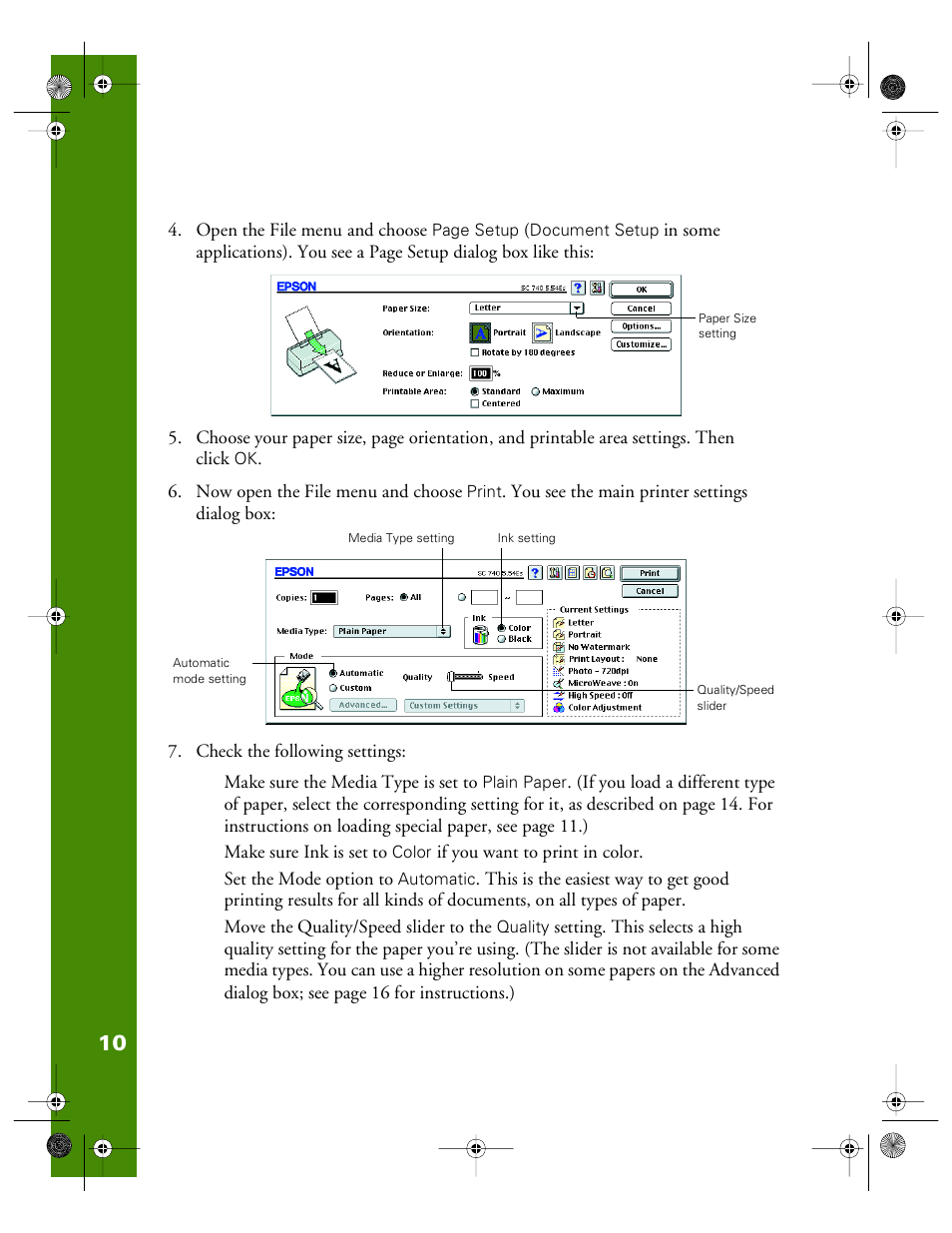 Epson 740i User Manual | Page 16 / 69