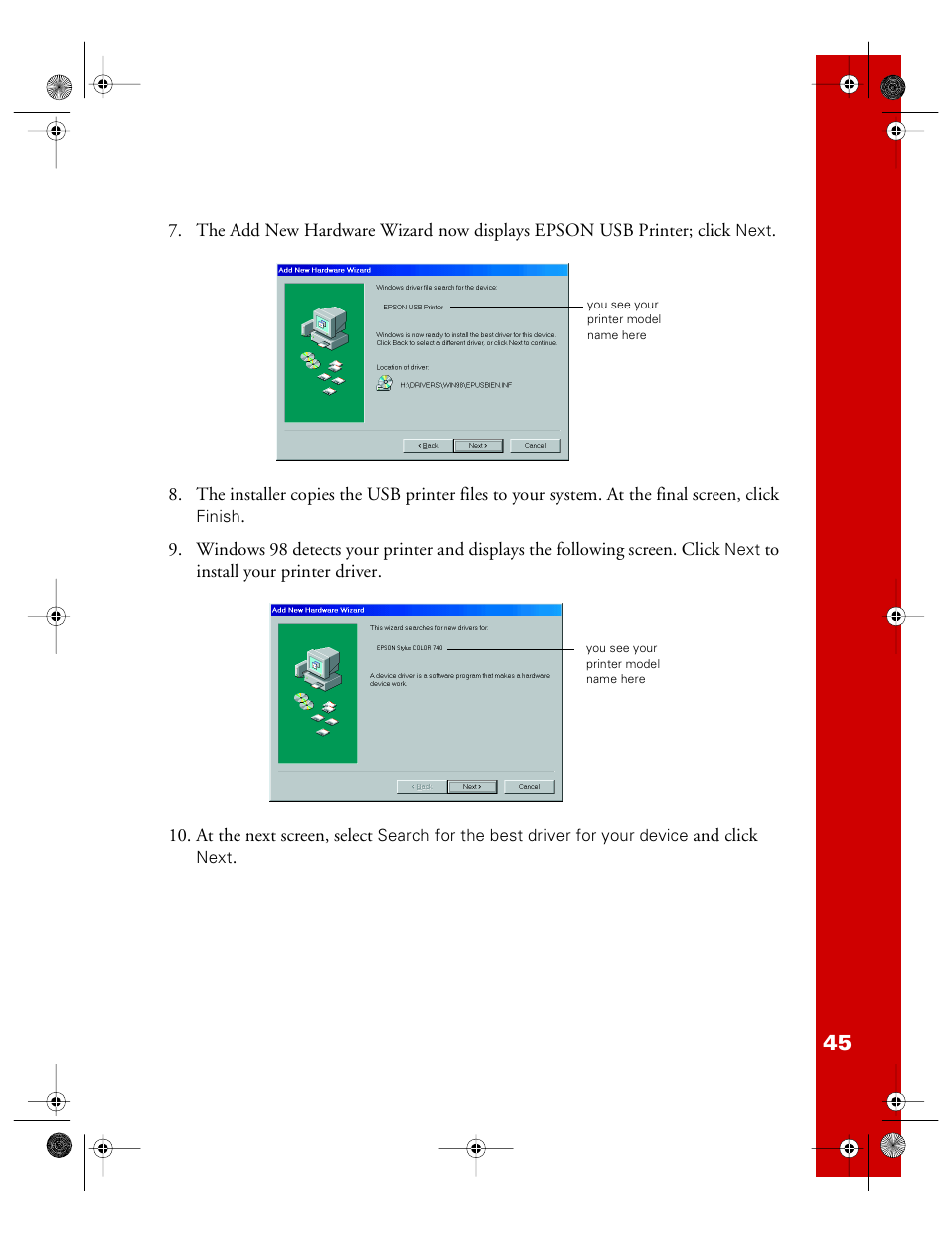 Epson 740i User Manual | Page 51 / 69