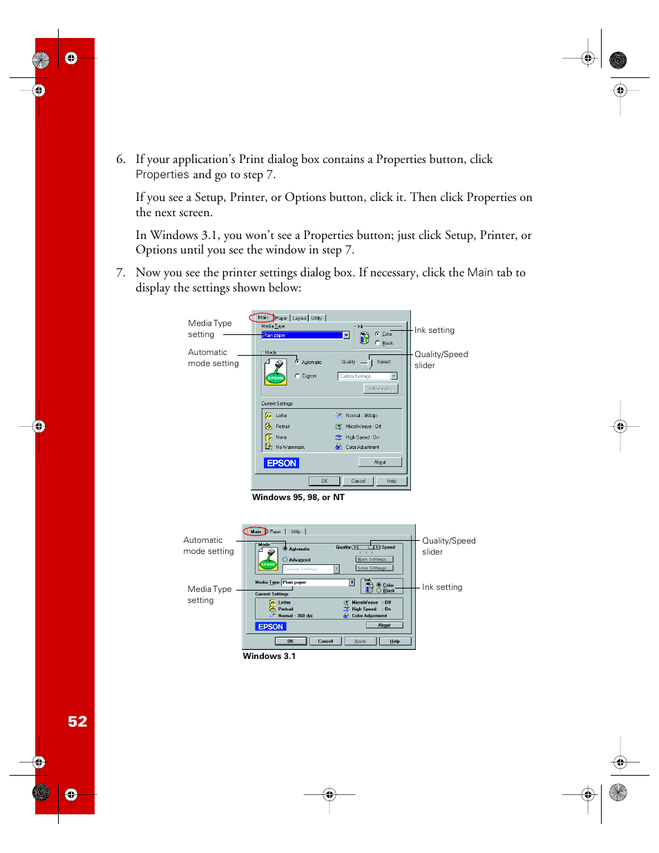Epson 740i User Manual | Page 58 / 69