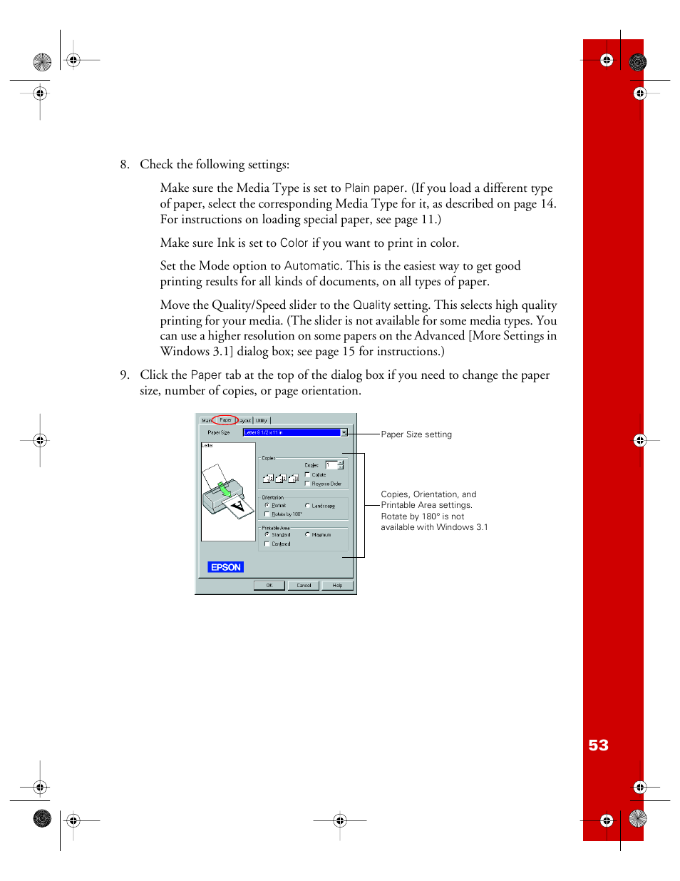 Epson 740i User Manual | Page 59 / 69