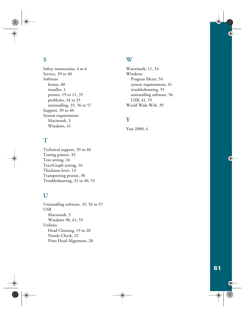 Epson 740i User Manual | Page 67 / 69