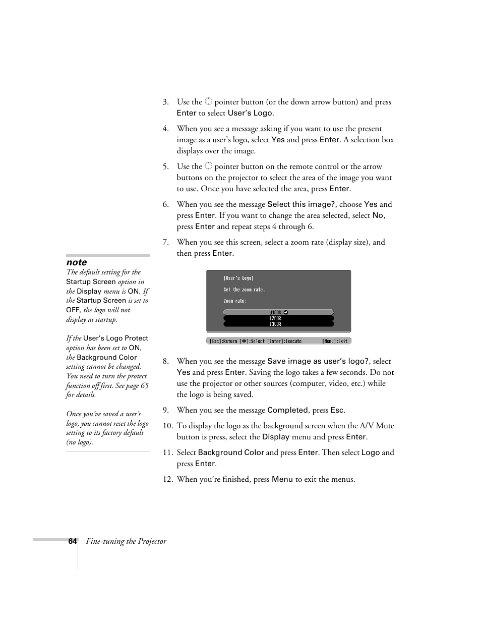 Epson 821p User Manual | Page 64 / 112
