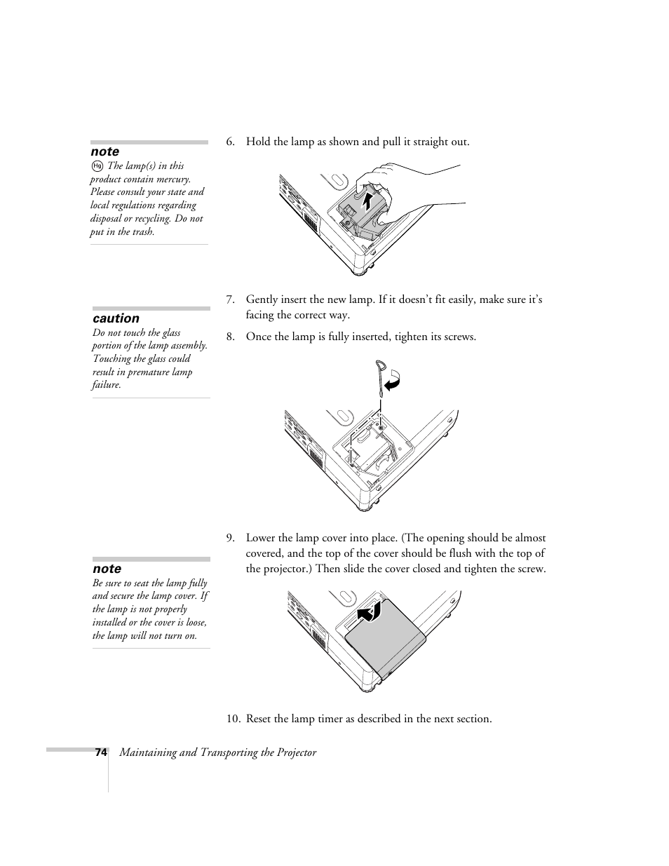 Epson 821p User Manual | Page 74 / 112