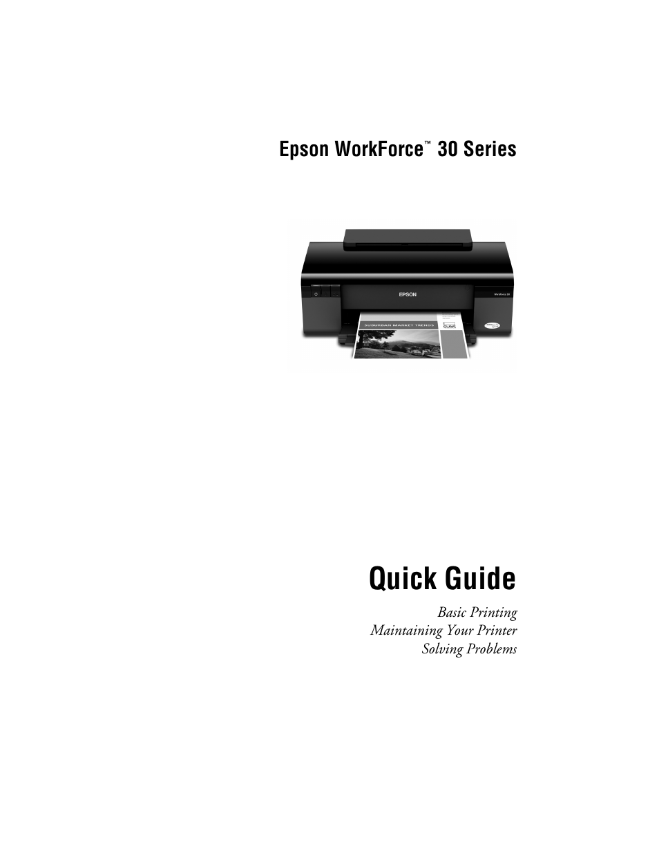 Epson WorkForce 30 Series User Manual | 36 pages