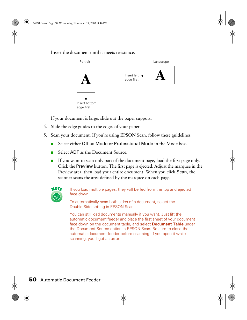 Epson EXPRESSION 1640XL User Manual | Page 18 / 21