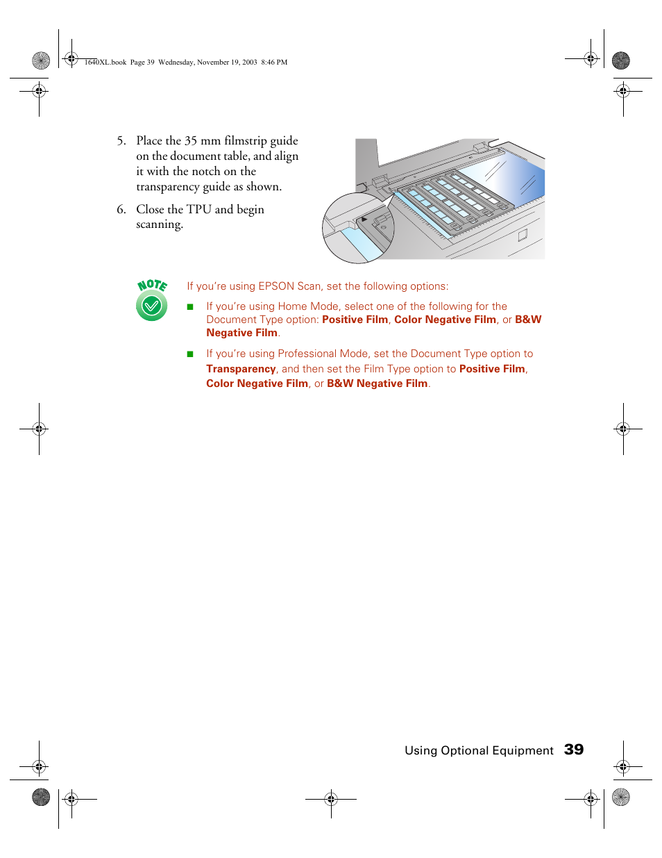 Epson EXPRESSION 1640XL User Manual | Page 7 / 21