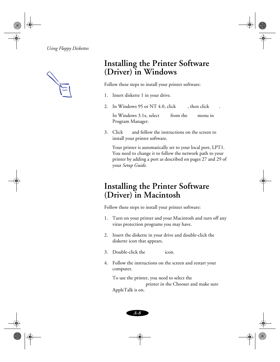 Epson 850N User Manual | Page 157 / 179