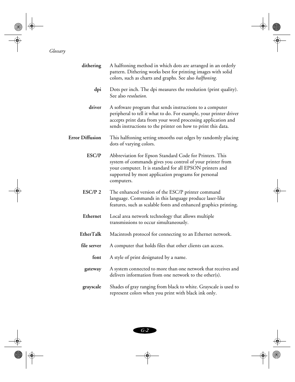 Epson 850N User Manual | Page 171 / 179