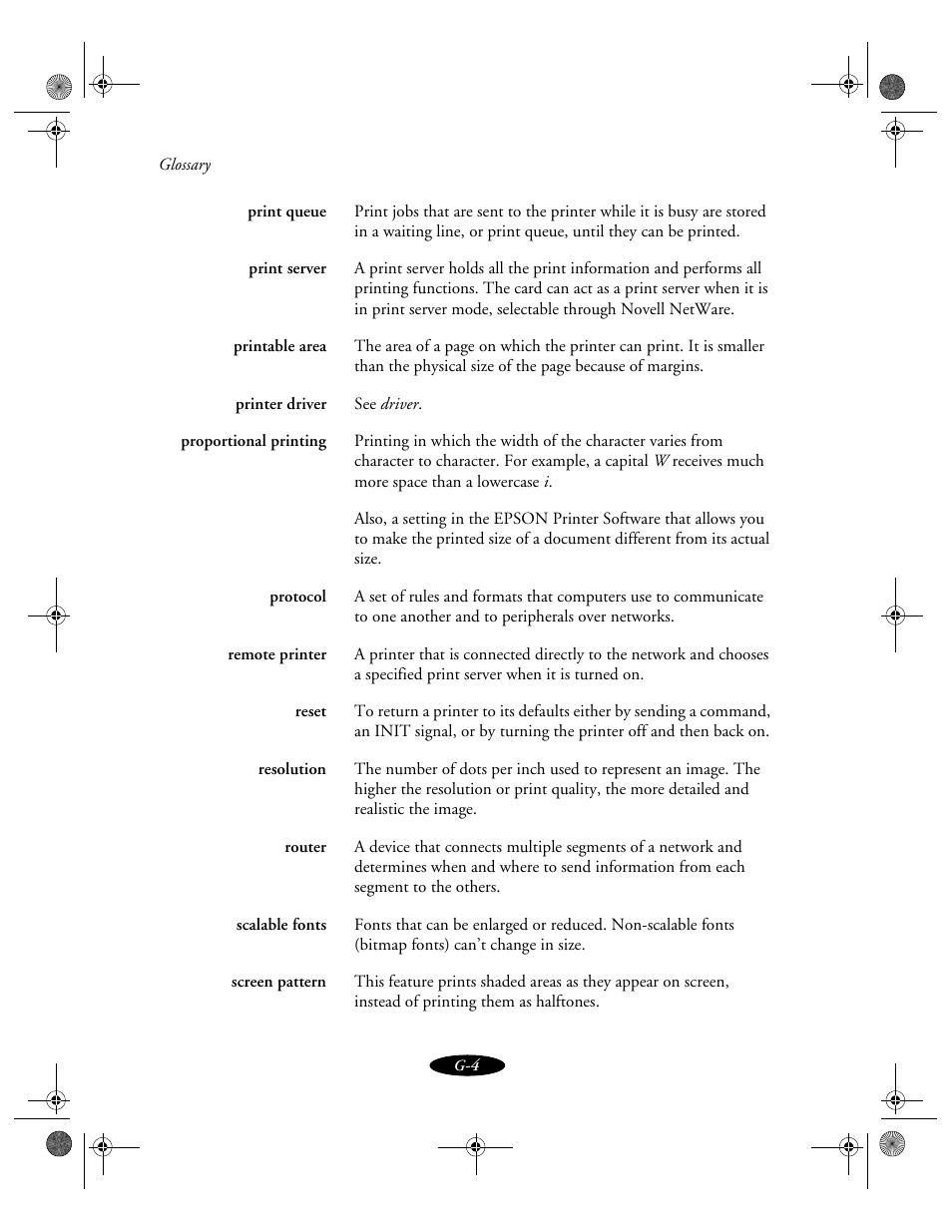 Epson 850N User Manual | Page 173 / 179