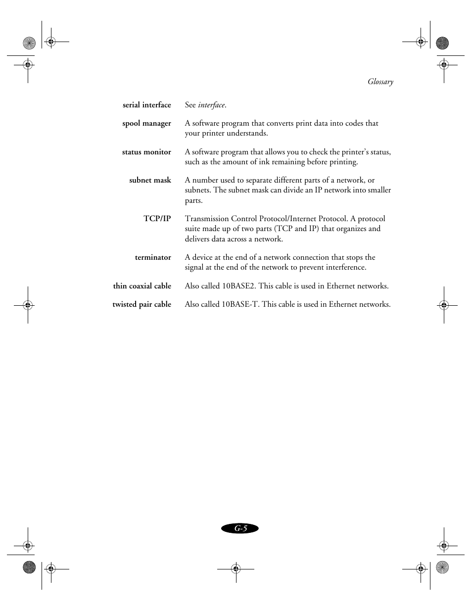 Epson 850N User Manual | Page 174 / 179