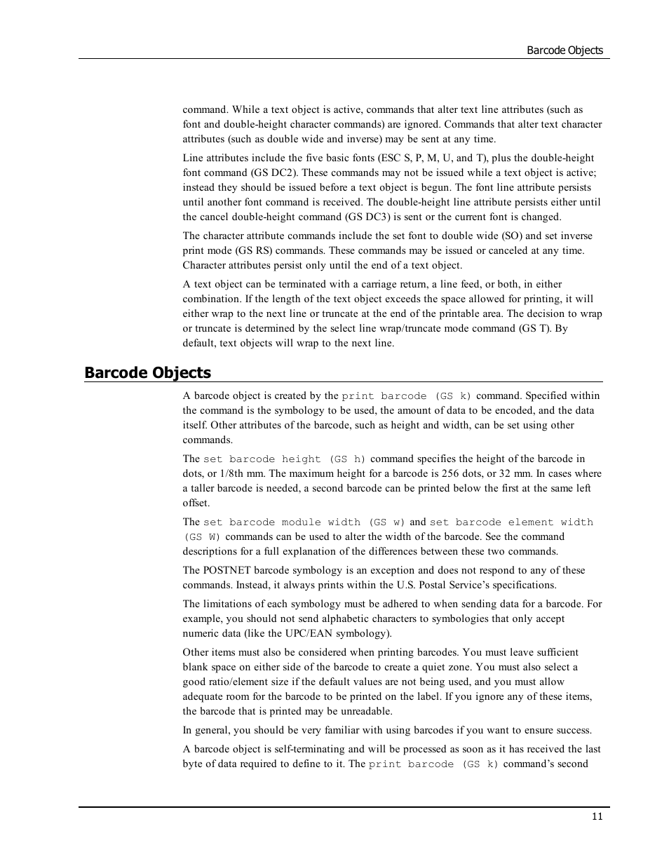 Barcode objects | Epson LABELWRITER SE450 User Manual | Page 17 / 76