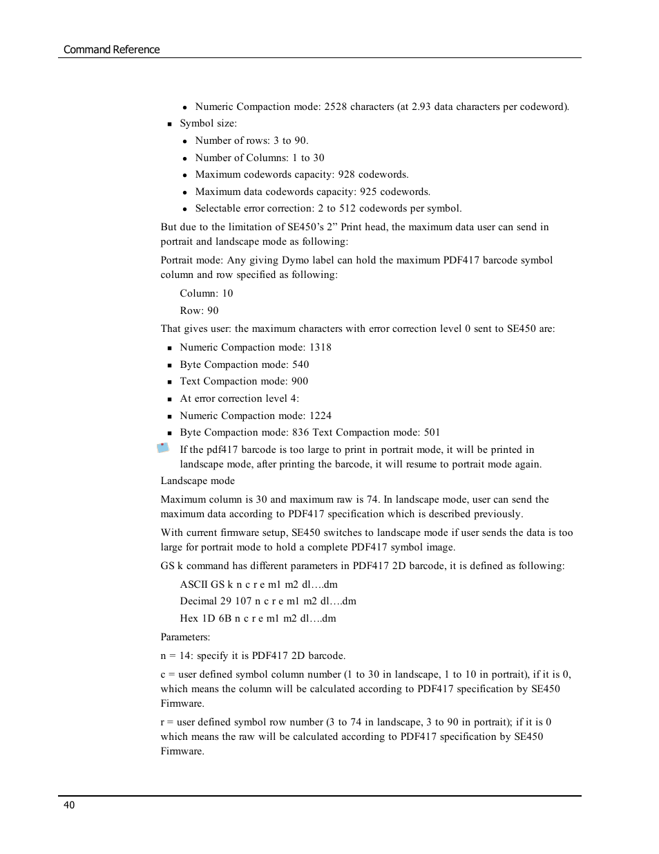 Epson LABELWRITER SE450 User Manual | Page 46 / 76