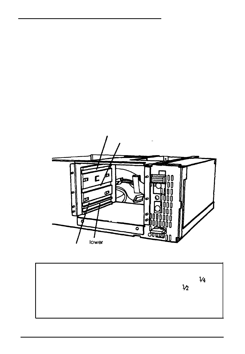 Installing drive in the external bay, Installing a drive in the external bay | Epson Progression U12 User Manual | Page 109 / 219