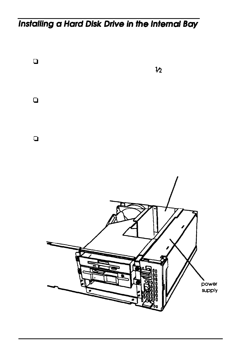 Installing a hard disk in the internal bay | Epson Progression U12 User Manual | Page 119 / 219