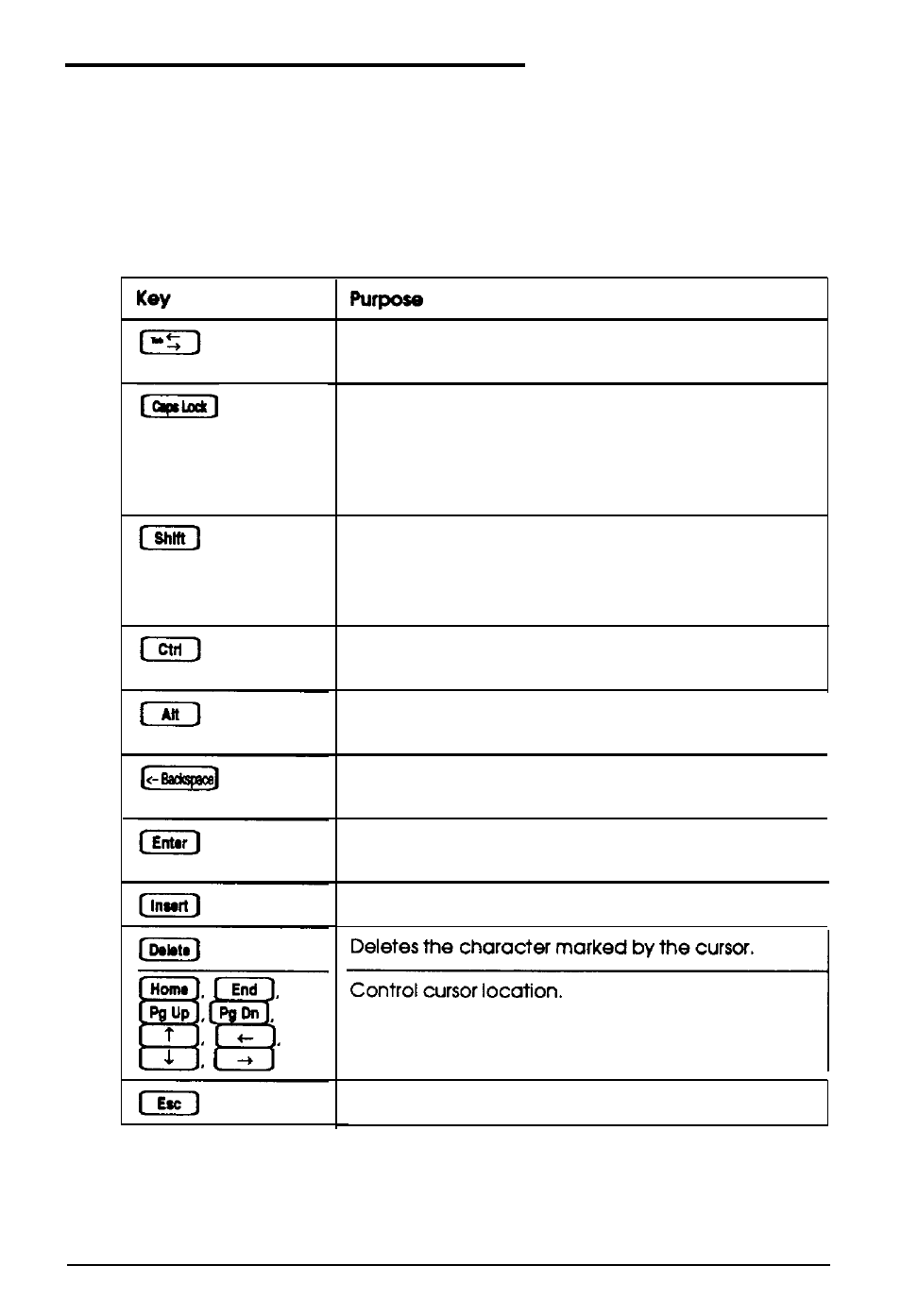 Special keys on the keyboard, Key functions, 20 using your computer | Epson Progression U12 User Manual | Page 39 / 219