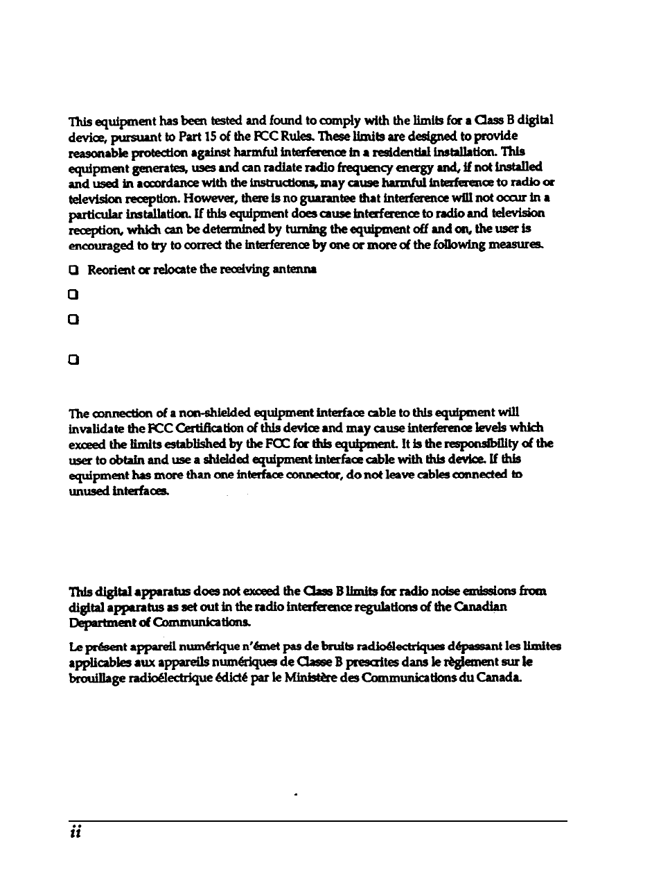 Fcc compliance statement, For united states users, For canadian users | Epson 24-PIN DOT MATRIX PRINTER LQ-570+ User Manual | Page 2 / 158