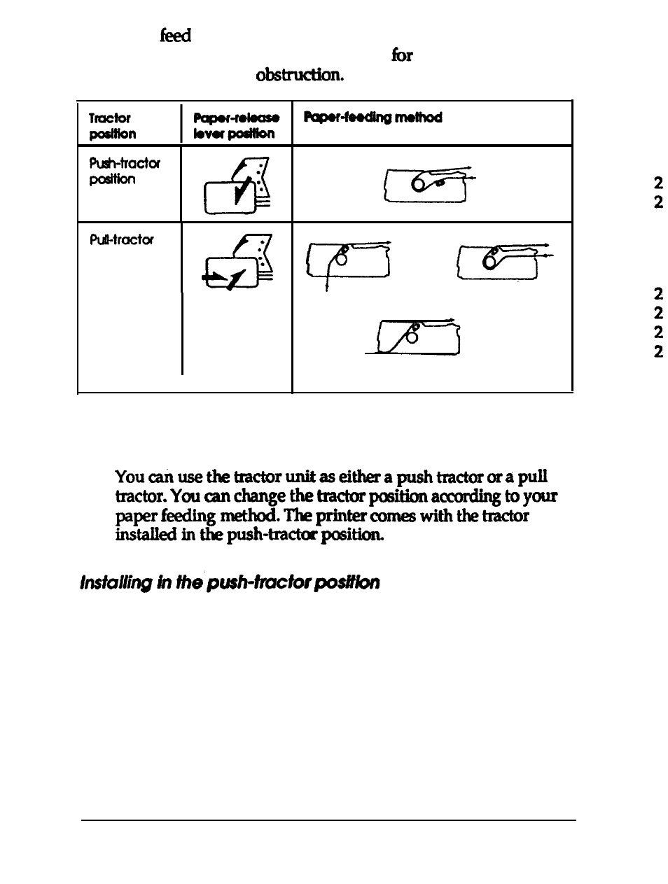 Changing tractor positions | Epson 24-PIN DOT MATRIX PRINTER LQ-570+ User Manual | Page 42 / 158