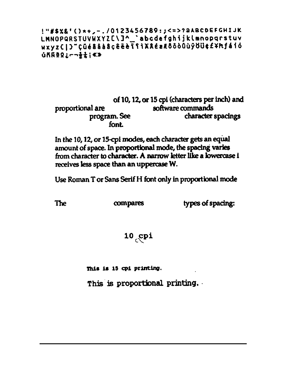 Character spacing | Epson 24-PIN DOT MATRIX PRINTER LQ-570+ User Manual | Page 81 / 158