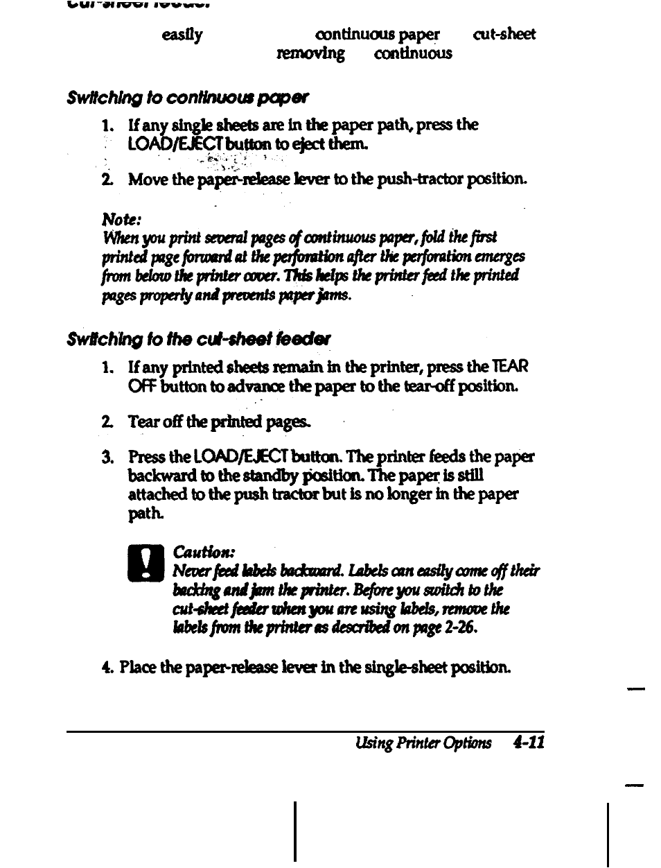 Epson 24-PIN DOT MATRIX PRINTER LQ-570+ User Manual | Page 94 / 158