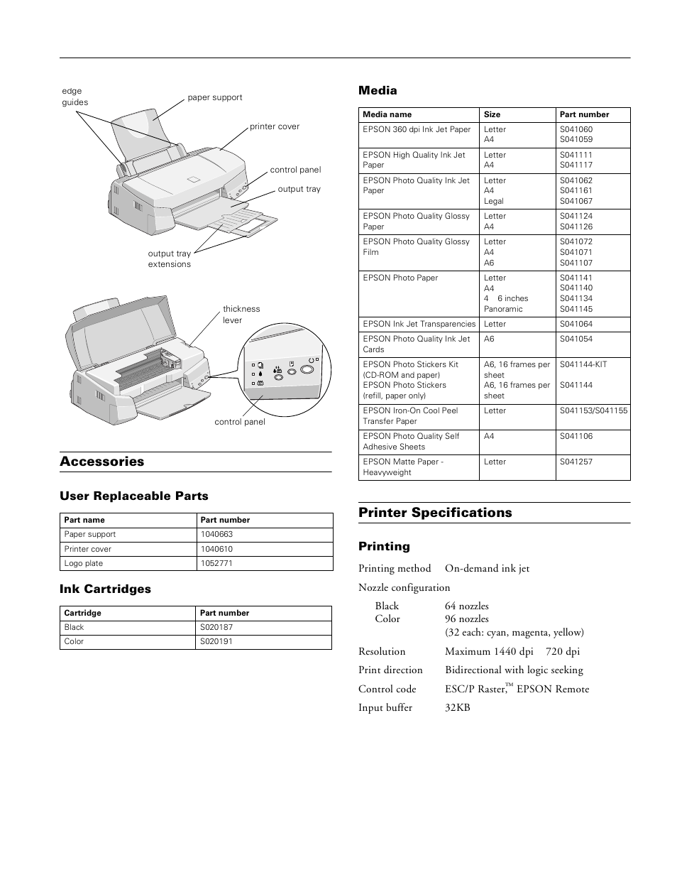 Epson STYLUS 670 User Manual | 11 pages