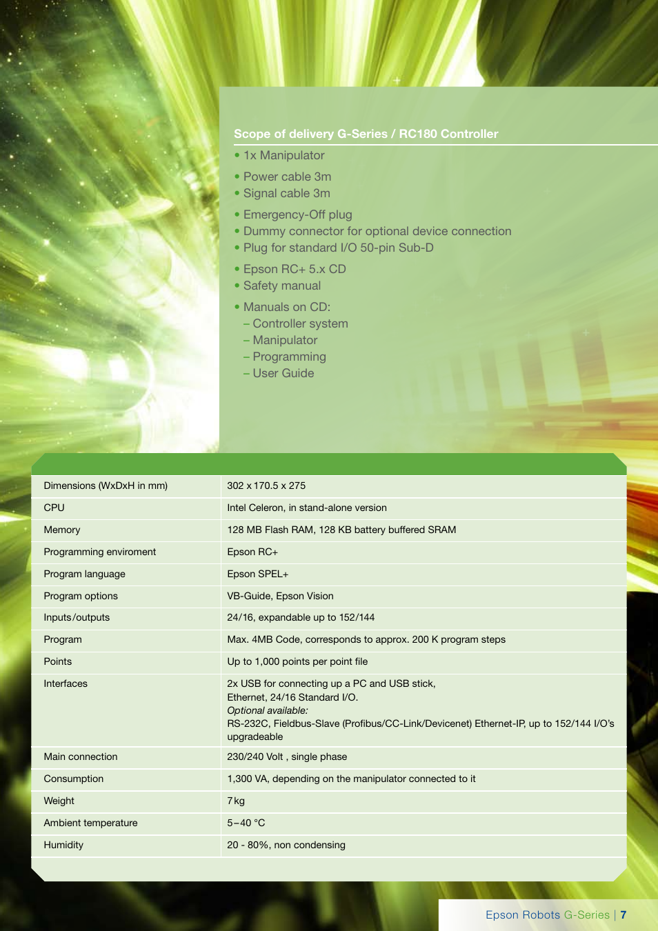 Epson G-Series User Manual | Page 7 / 8