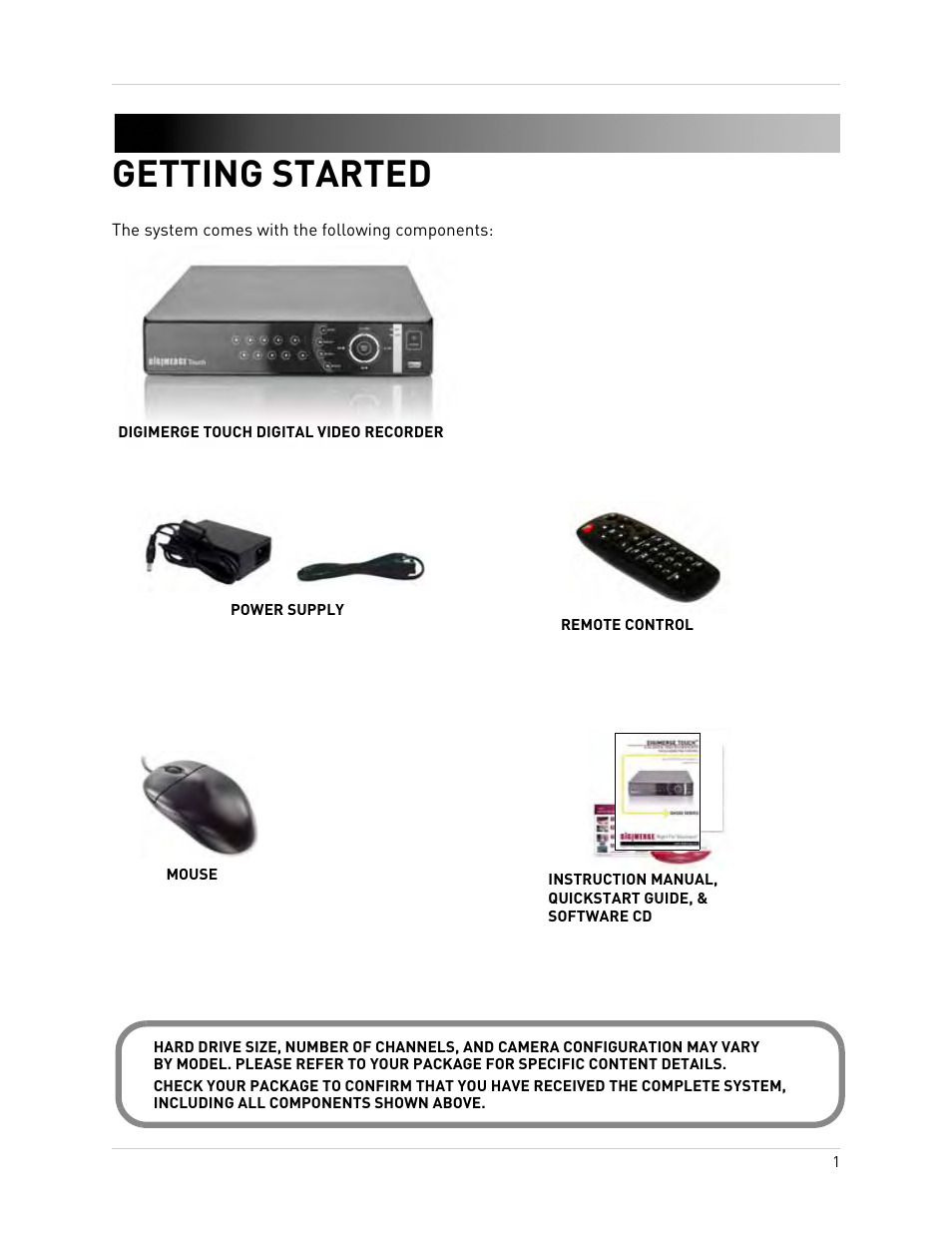 Getting started | Epson TOUCH DH200 User Manual | Page 11 / 106