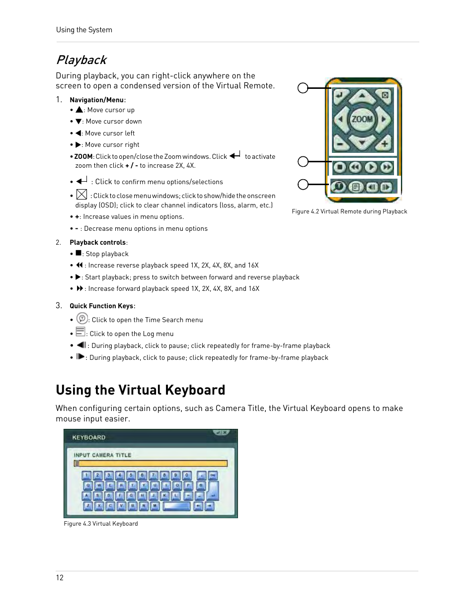 Navigation/menu, P: move cursor up, Q: move cursor down | T: move cursor left, U: move cursor right, Click to confirm menu options/selections, Increase values in menu options, Decrease menu options in menu options, Playback controls, N: stop playback | Epson TOUCH DH200 User Manual | Page 22 / 106