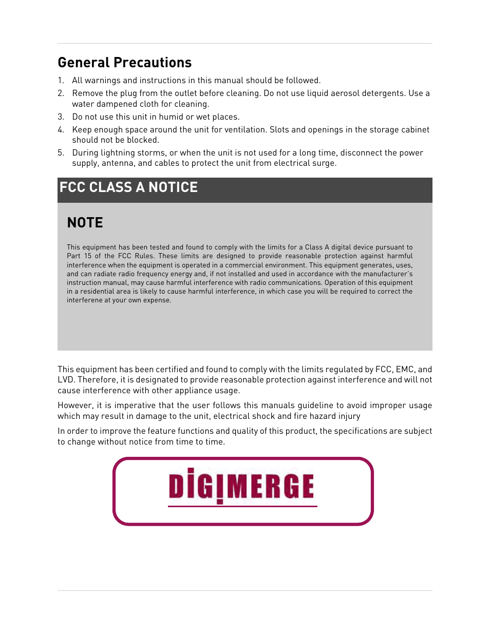 Do not use this unit in humid or wet places, General precautions | Epson TOUCH DH200 User Manual | Page 5 / 106