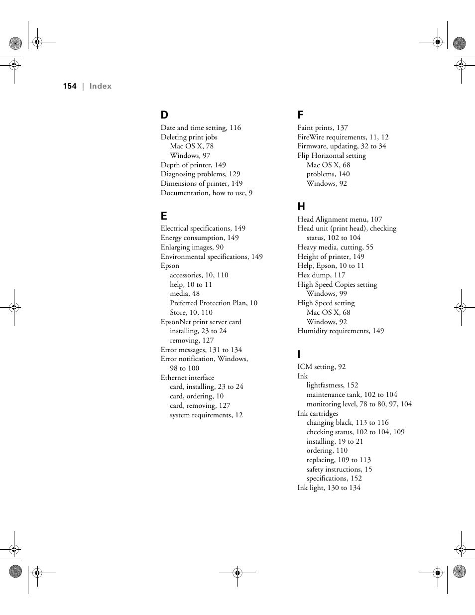 Epson PRO 4800 User Manual | Page 154 / 160