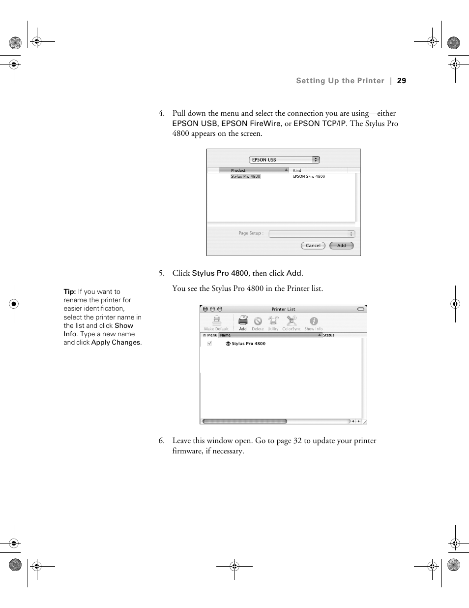Epson PRO 4800 User Manual | Page 29 / 160