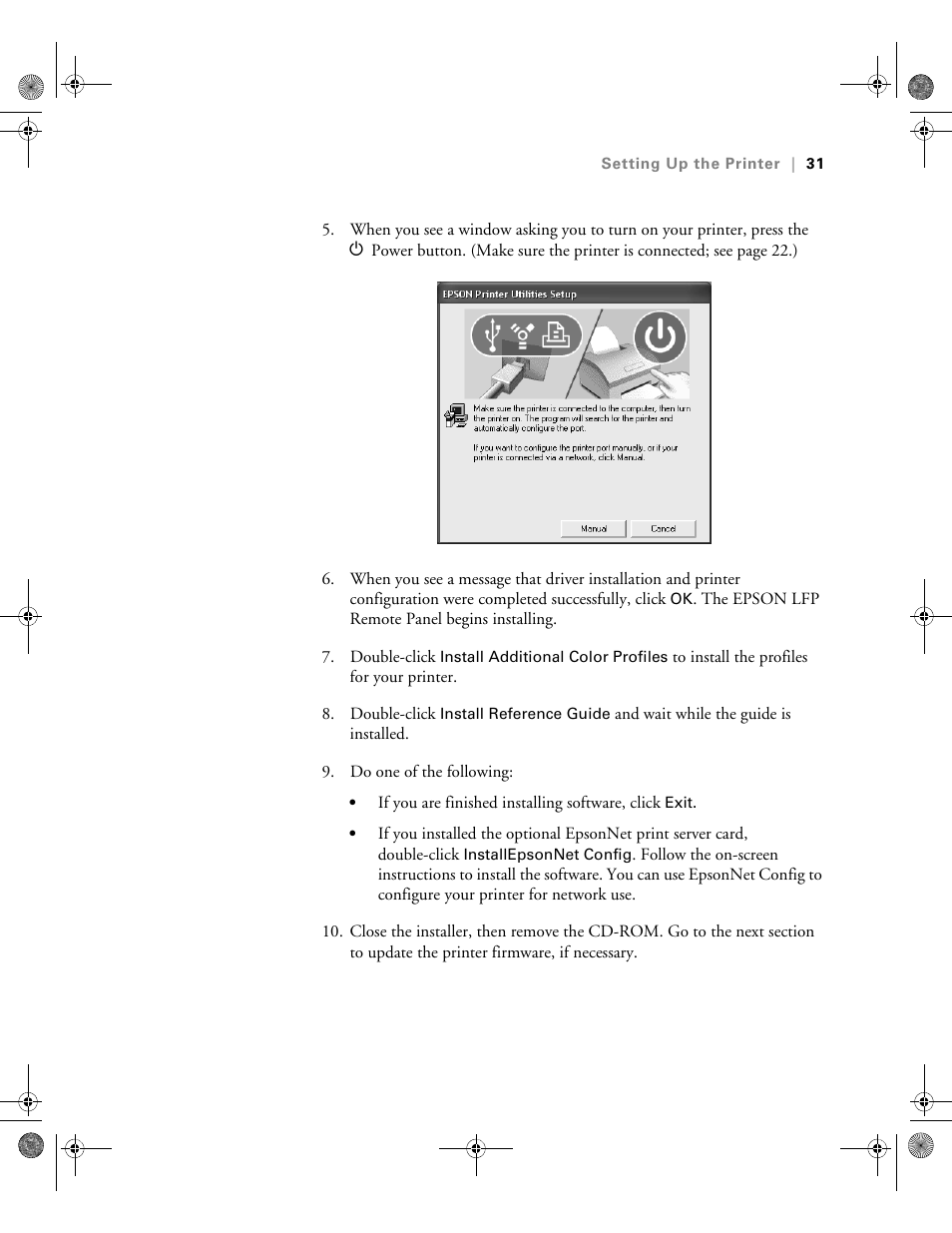Epson PRO 4800 User Manual | Page 31 / 160