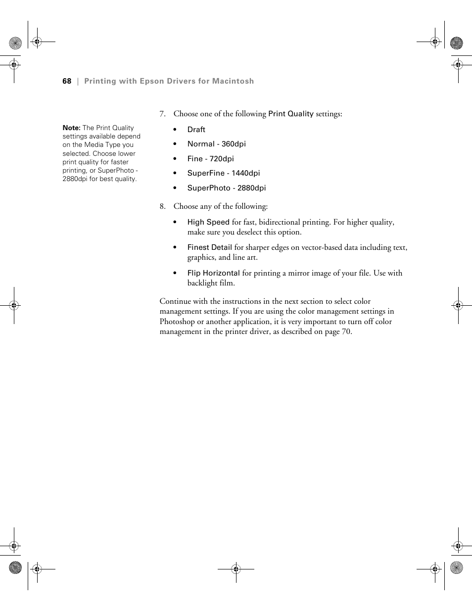 Epson PRO 4800 User Manual | Page 68 / 160
