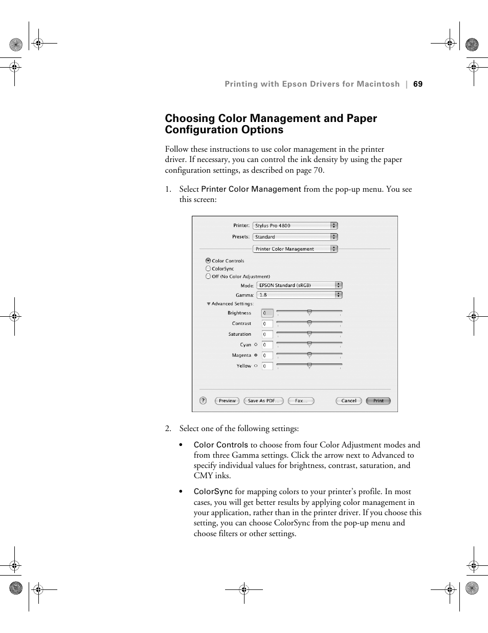 Epson PRO 4800 User Manual | Page 69 / 160