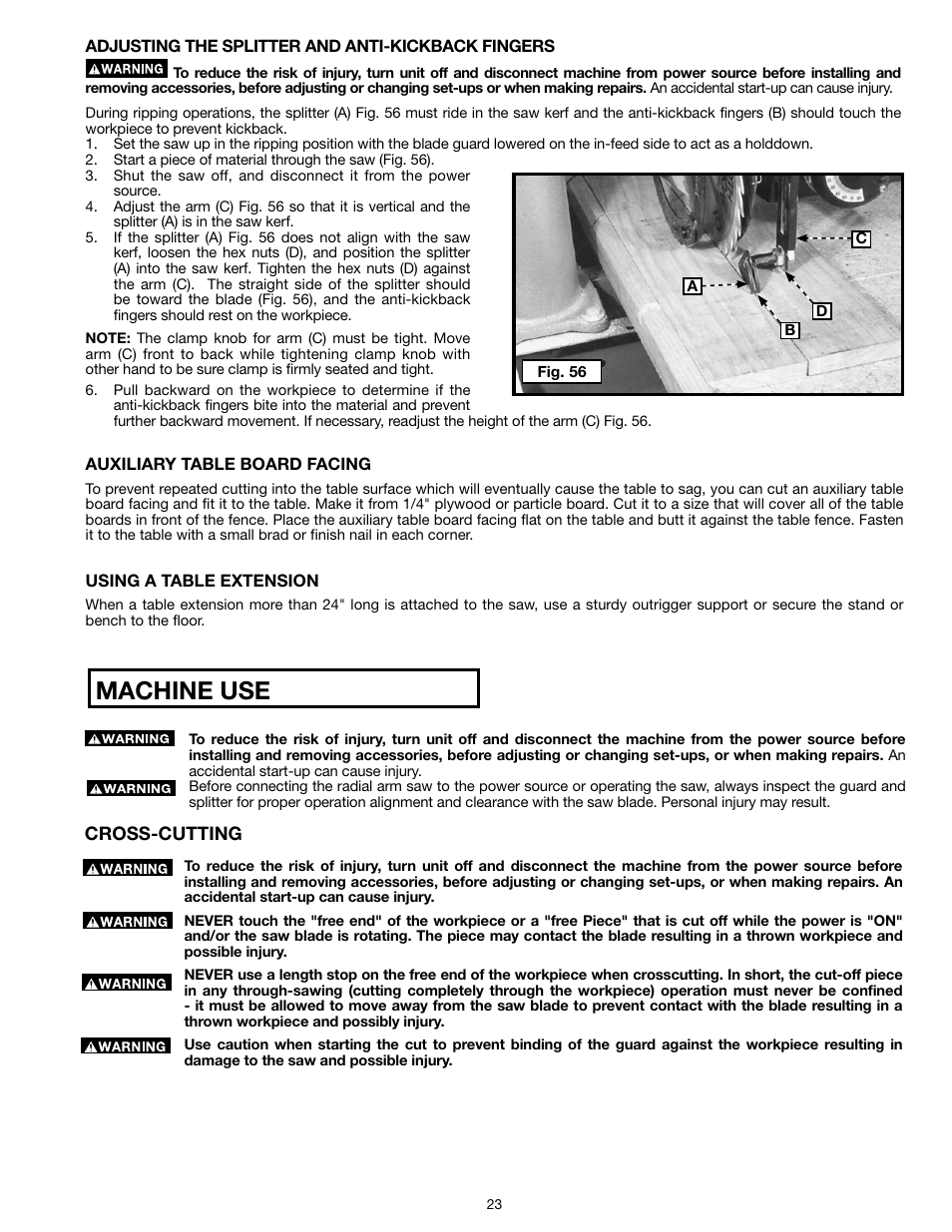 Machine use, Cross-cutting | Epson RS830 User Manual | Page 23 / 88