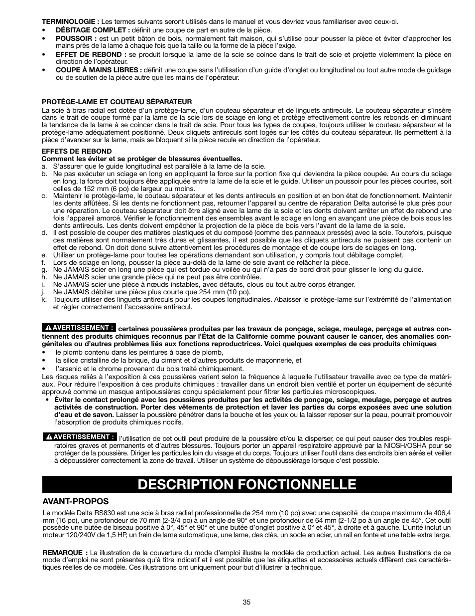 Description fonctionnelle | Epson RS830 User Manual | Page 35 / 88