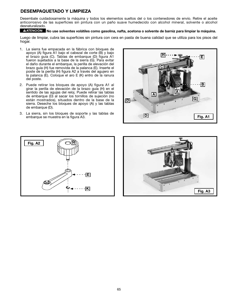 Desempaquetado y limpieza | Epson RS830 User Manual | Page 65 / 88