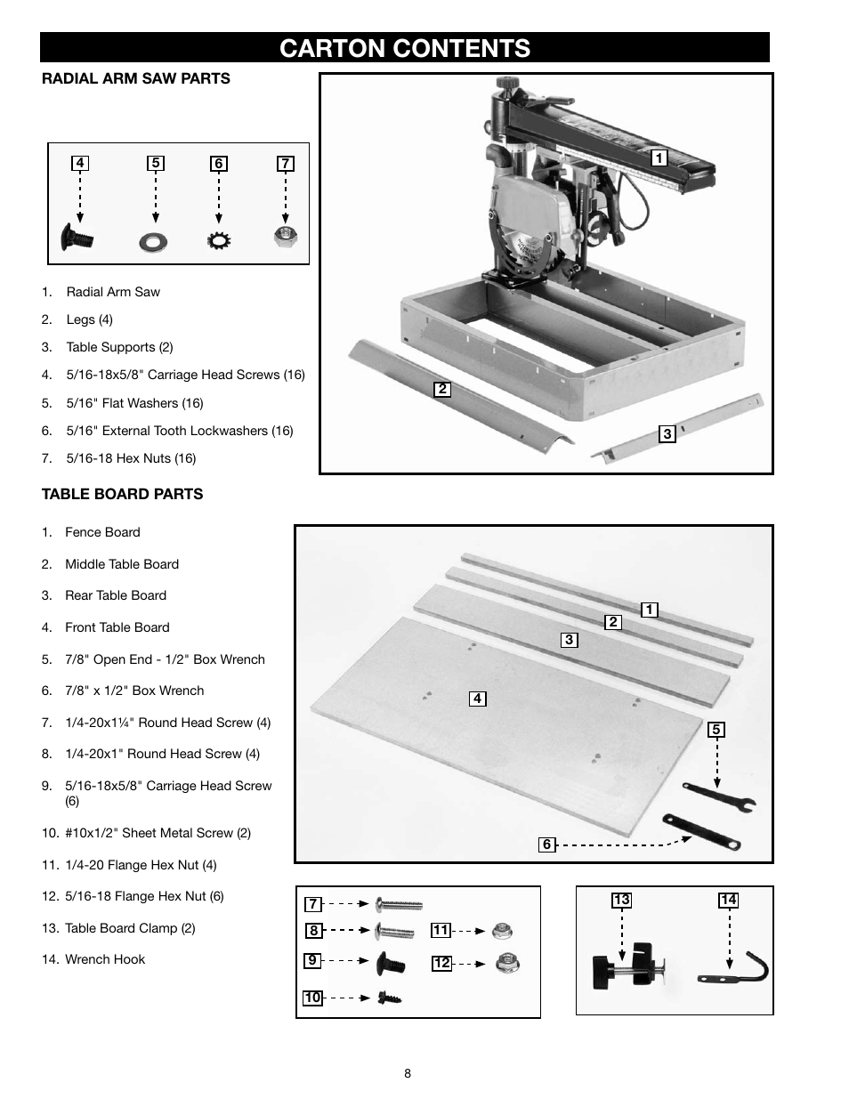 Carton contents | Epson RS830 User Manual | Page 8 / 88