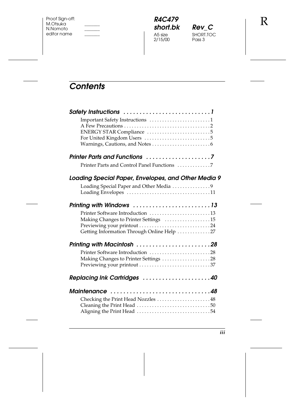 Epson 1270 User Manual | Page 5 / 83