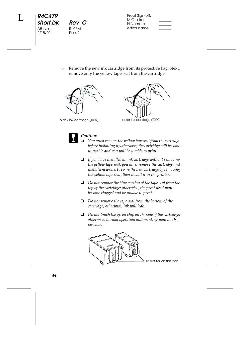 R4c479 short.bk rev_c | Epson 1270 User Manual | Page 50 / 83