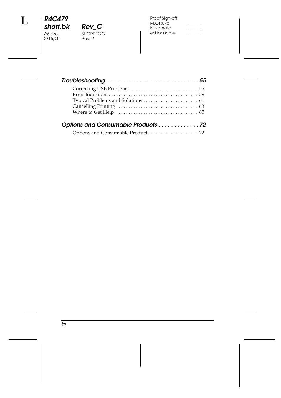 R4c479 short.bk rev_c | Epson 1270 User Manual | Page 6 / 83