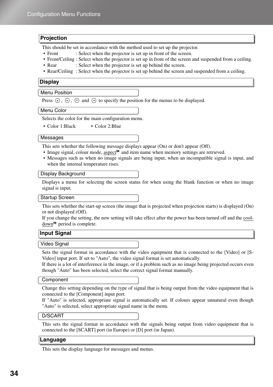 Epson Dreamio EMP-TW1000 U User Manual | Page 36 / 64